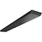 Ekena Millwork 2 1/2"W x 20"D Hidden Floating Steel Heavy Duty Bracket, Powder Coated Black BKTM02X20HFPBL - alternate 1